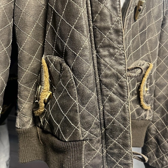 Vintage Y2K Baby Phat Women’s Jacket Brown Faux Fur Small - Picture 3 of 8